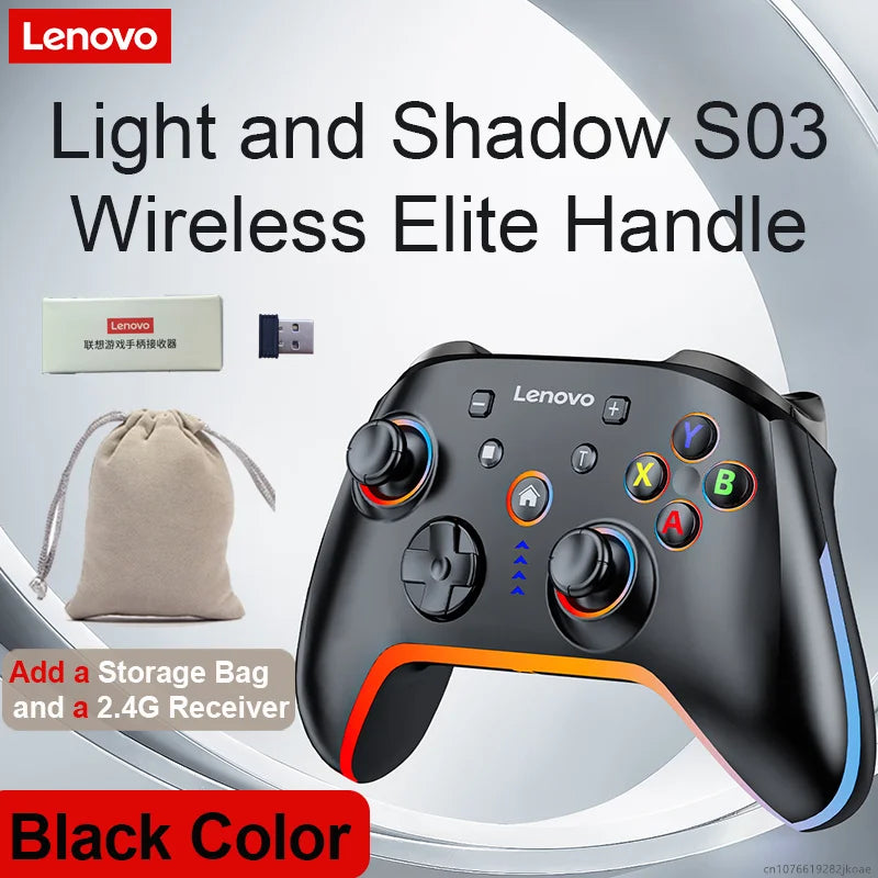 Lenovo S03 Wireless Bluetooth Gaming Controller for PC Windows,Android TV for Black Myth: Wukong GamePad, 3.5mm for Switch