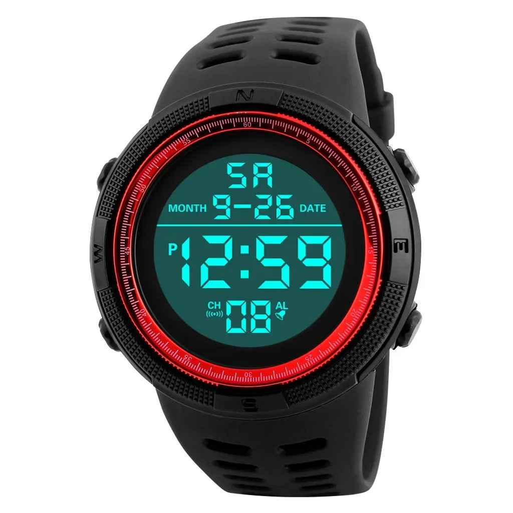 Men's Watch Sports Digital Watches for Man Big Dial Luminous Waterproof Alarm Clock Multifunction Military Electronic Wristwatch