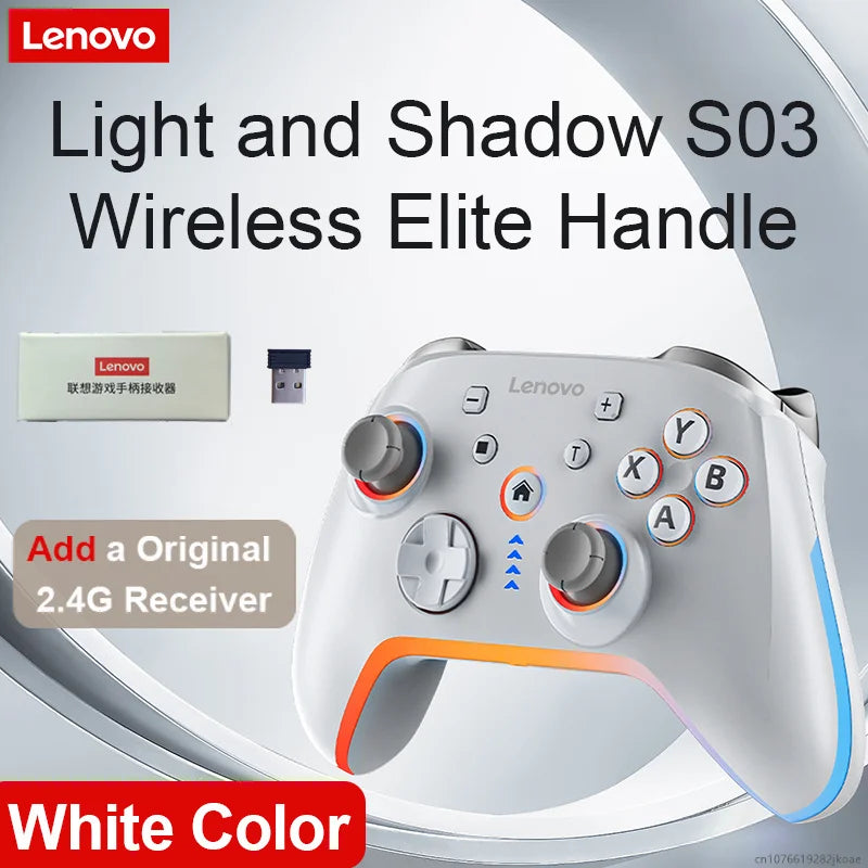 Lenovo S03 Wireless Bluetooth Gaming Controller for PC Windows,Android TV for Black Myth: Wukong GamePad, 3.5mm for Switch