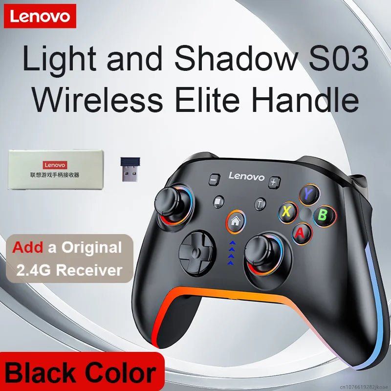 Lenovo S03 Wireless Bluetooth Gaming Controller for PC Windows,Android TV for Black Myth: Wukong GamePad, 3.5mm for Switch