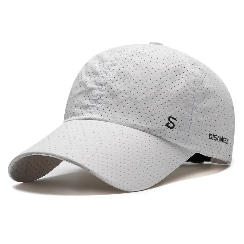 Men Women Mesh Moisture-Waging Quick Dry Baseball Cap Male Summer Female Originality Adjustable Breathable Sun Visor Fishing Hat