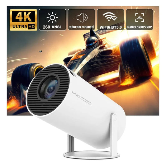 پروژکتور Magcubic HY300 Pro 4K Android 11 Dual Wifi6 260ANSI Allwinner H713 BT5.0 1080P 1280*720P سینمای خانگی پروژکتور فضای باز