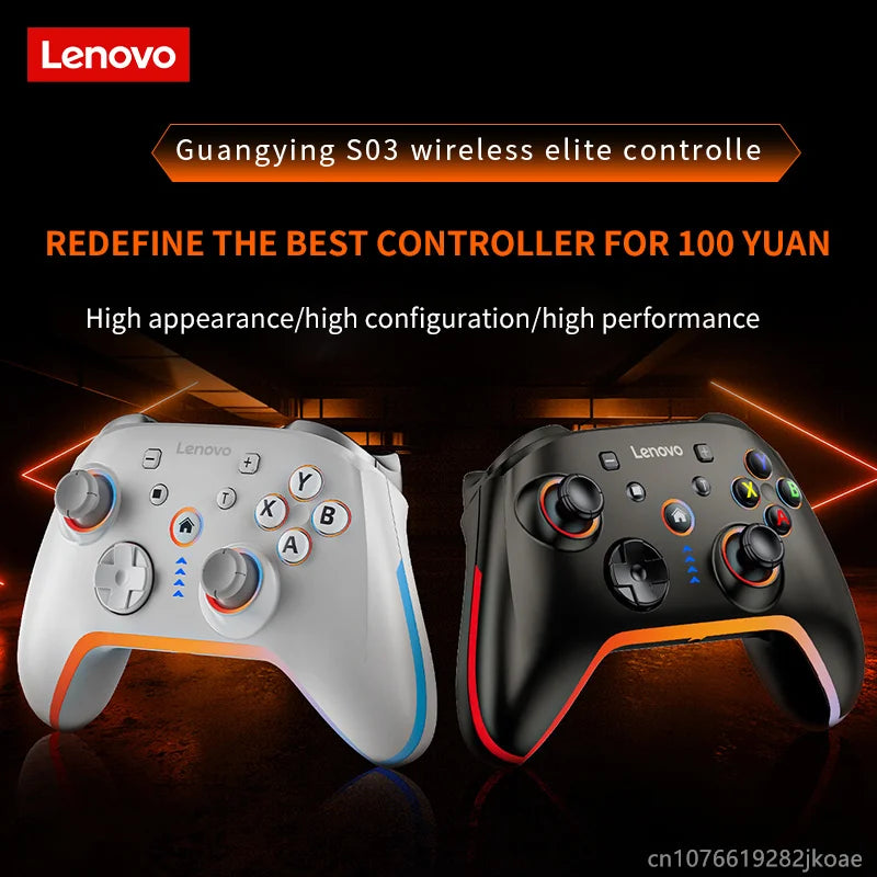 Lenovo S03 Wireless Bluetooth Gaming Controller for PC Windows,Android TV for Black Myth: Wukong GamePad, 3.5mm for Switch