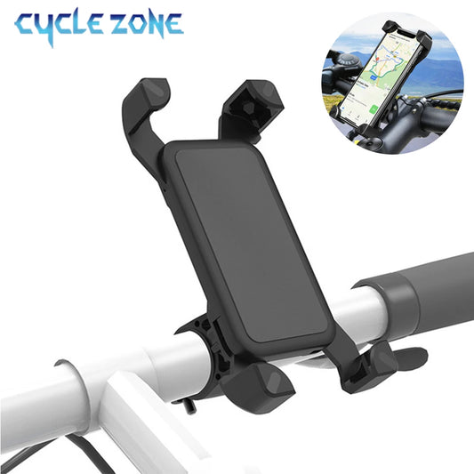 Universal Motorcycle Bicycle Phone Holder Anti Shake Bike Mobile Cellphone Holder for IPhone Samsung GPS Stand Cycling Equipment